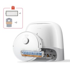 Roborock Qrevo Curv 2 FlowX Robot Vacuum Cleaner - Efficient, Smart, and Sleek White Design - Model No. 6936905905154